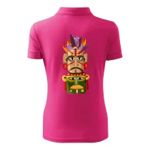 Mayová maska s perím