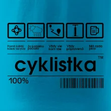 Čiarový kód - cyklistka