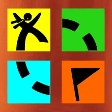 Geocaching logo farebné