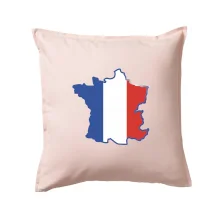 Francúzska vlajka mapa obrys