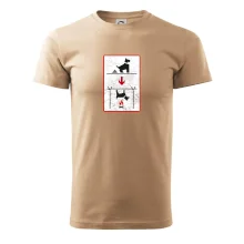 Tričko pre odporcov sraní na chodníku