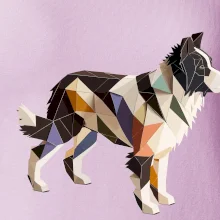 Border kólia zlepená z papiera