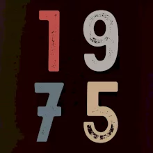 Vintage číslica 1975