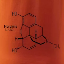 Molekulárna štruktúra Morfín