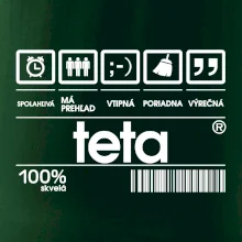 Čiarový kód - teta