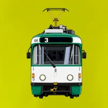 T3R SLF čelo tramvaje linka 3