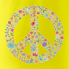 Peace symbol lístočky