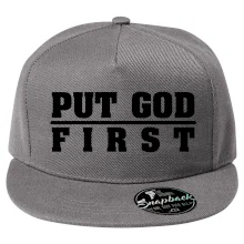Put God first hrubý nápis