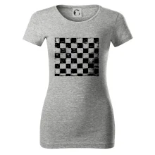 Šachovnica čierna kreslená