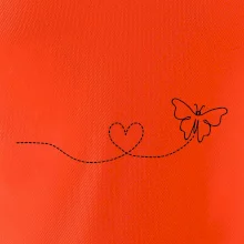 Dráha letu motýľa - srdce