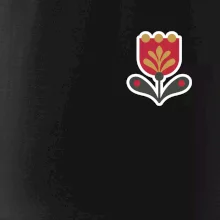 Folklór na prsníku tulipán