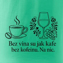 Bez vína su jak kafe bez kofeinu. Na nic