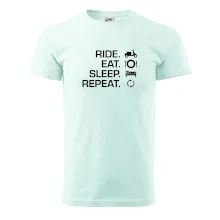 Ride Eat Sleep Repeat moto skúter Ride Eat Sleep Repeat moto skúter