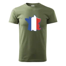 Francúzska vlajka mapa obrys Francúzska vlajka mapa obrys