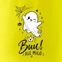 Buu ale milo - roztomilý duch čiernobiely