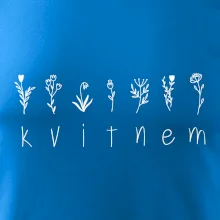 Kvitnem - Nápis s kvetinami