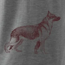 Nemecký ovčiak - kreslený skica  