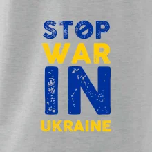 Farebný nápis Stop war in ukraine