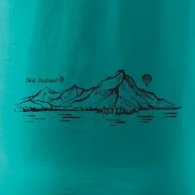 Nový Zéland nápis a hory Aoraki - Mount Cook Nový Zéland nápis a hory Aoraki - Mount Cook