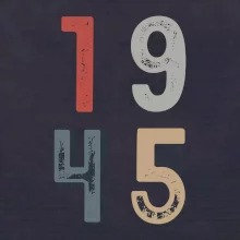 Vintage číslica 1945