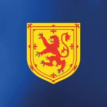 Škótsky lev na hrudi