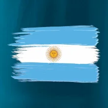 Argentína vlajka kreslená štetkou