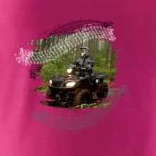 ATV štvorkolka v lese ATV štvorkolka v lese