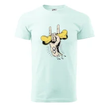 Rocková ruka kosť a oko