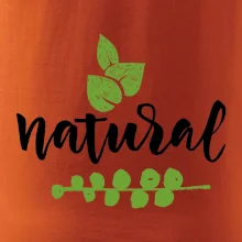 Natural - nápis v listoch