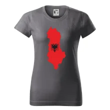 Albánsko mapa a znak