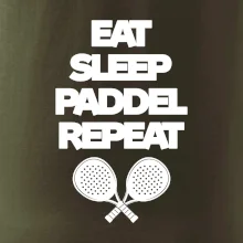 Eat sleep padiel repeat pod sebou