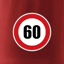 Dopravná značka - obmedzenie rýchlosti 60