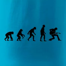 Evolúcia gitarista - kľačiaci Evolúcia gitarista - kľačiaci