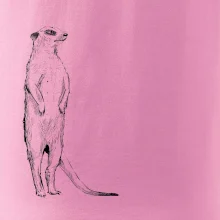 Surikata čierna kresba