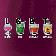 LGBT -  Likér, Gin, Brandy, Tequila