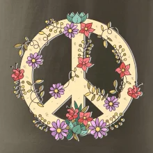 Peace symbol pieskový