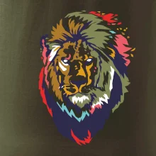 Hlava leva kreslená jednoduchá