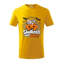 Sladkosť alebo žart tekvicový košík