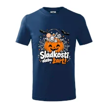 Sladkosť alebo žart tekvicový košík