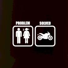 Problém cestná motorka