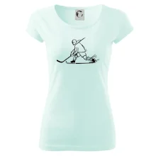 Kreslený hokejista tučnou fixkou Kreslený hokejista tučnou fixkou