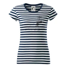 Kreslený rybár na pni