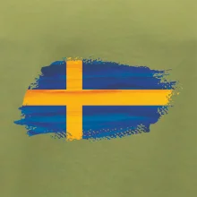 Švédska vlajka kreslená