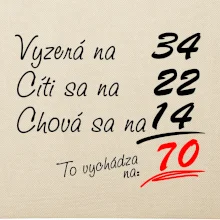 Vyzerá, cíti sa, chová sa - 70 rokov