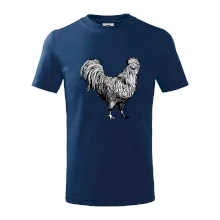 Kohút kreslený čiernobiely