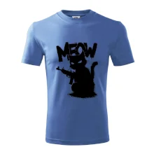 Meow mačka so zbraňou
