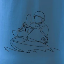 Kajak na vode jedným ťahom