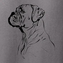 Boxer čierna kresba