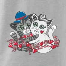 Mačky v objatí (Pecka design)