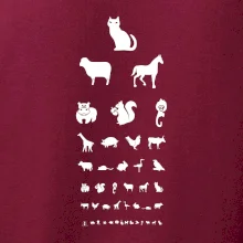 Očný test zvieratká Očný test zvieratká